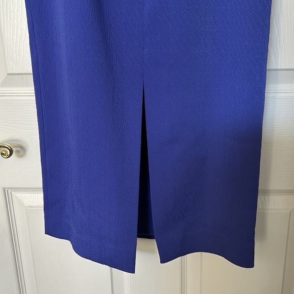 Rebecca Vallance Winslow Royal Purple Midi Dress Bow Sleeves NWT - Picture 4 of 8